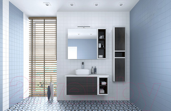 Изображение товара Шкаф-полупенал для ванной Акватон Брук 40 (1A201803BCDF0)