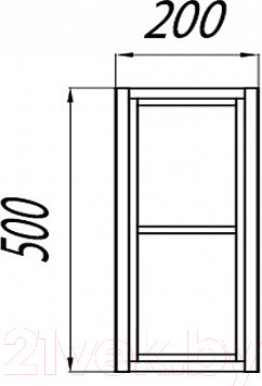 Изображение товара Консоль для ванной Акватон Брук 20 (1A201101BCDF0)