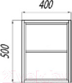 Изображение товара Консоль для ванной Акватон Брук 40 (1A201201BCDF0)