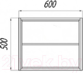 Изображение товара Консоль для ванной Акватон Брук 60 (1A201301BCDF0)