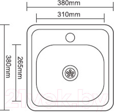Изображение товара Мойка кухонная Ledeme L93838-6