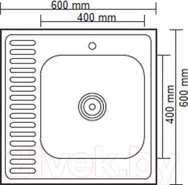Изображение товара Мойка кухонная Ledeme L96060-6R
