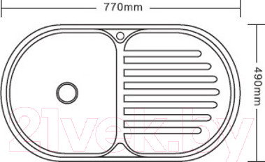 Изображение товара Мойка кухонная Ledeme L67749-L