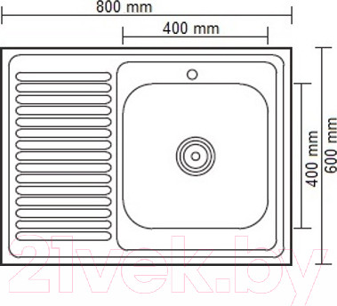 Изображение товара Мойка кухонная Ledeme L68060-L