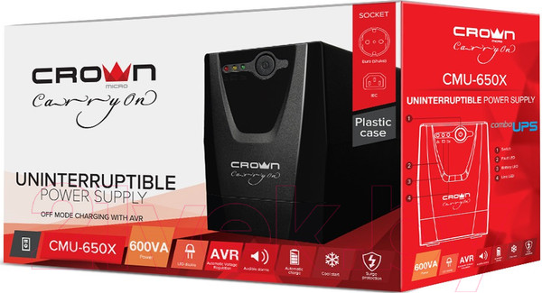Изображение товара ИБП Crown CMU-650X
