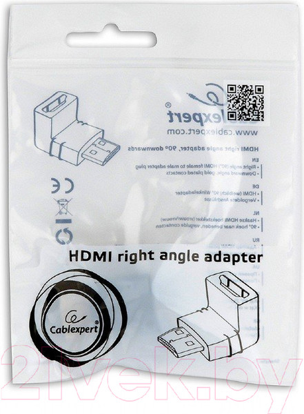 Изображение товара Адаптер Cablexpert A-HDMI90-FML
