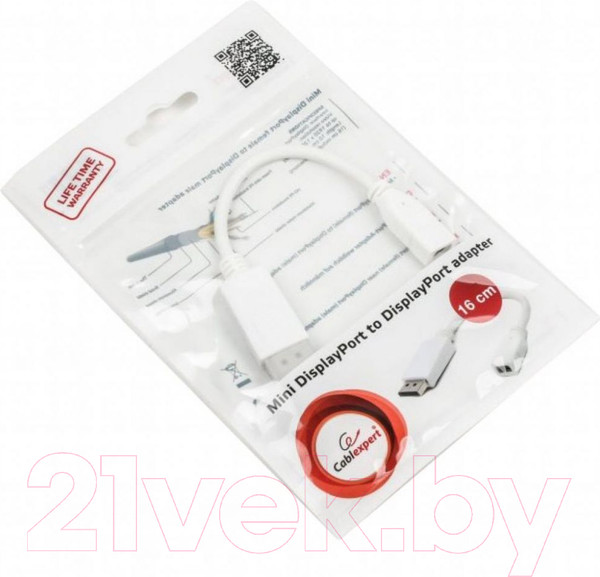 Изображение товара Адаптер Cablexpert A-mDPF-DPM-001-W