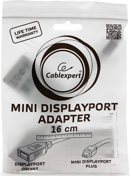 Изображение товара Адаптер Cablexpert A-mDPM-DPF-001-W
