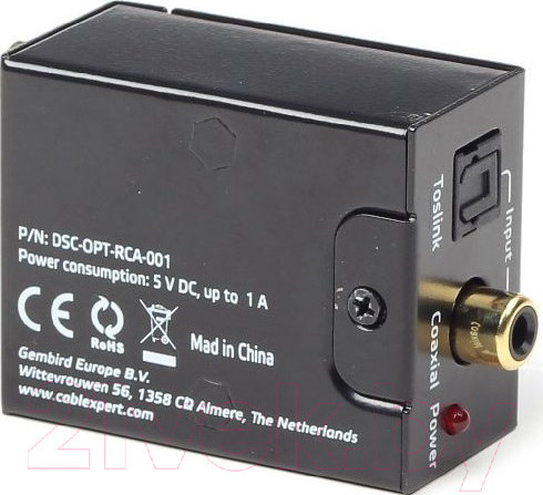 Изображение товара Конвертер цифровой Cablexpert DSC-OPT-RCA-001