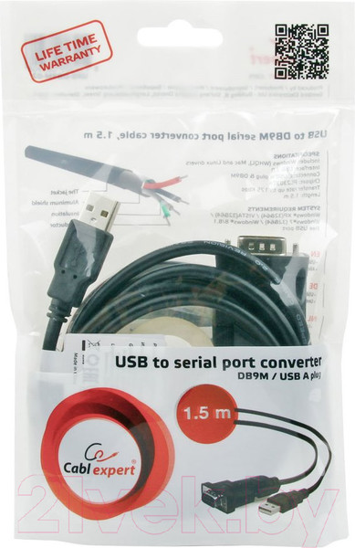 Изображение товара Конвертер цифровой Cablexpert UAS-DB9M-02