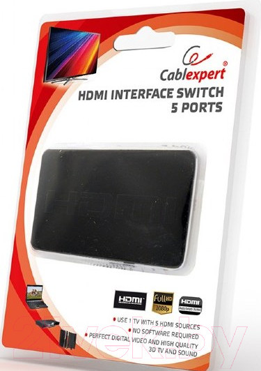 Изображение товара Переключатель портов Cablexpert DSW-HDMI-34