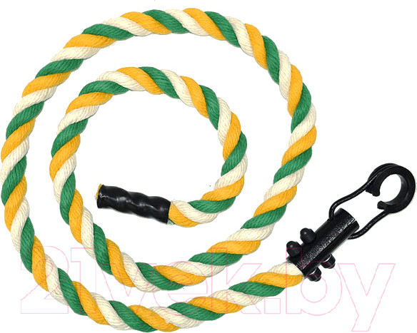 Изображение товара Канат Формула здоровья 2.3м D29мм (зеленый/желтый/белый)