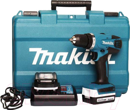 Изображение товара Профессиональная дрель-шуруповерт Makita DF347DWE