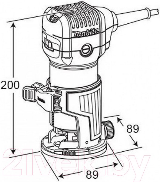 Изображение товара Профессиональный фрезер Makita RT0700CX2