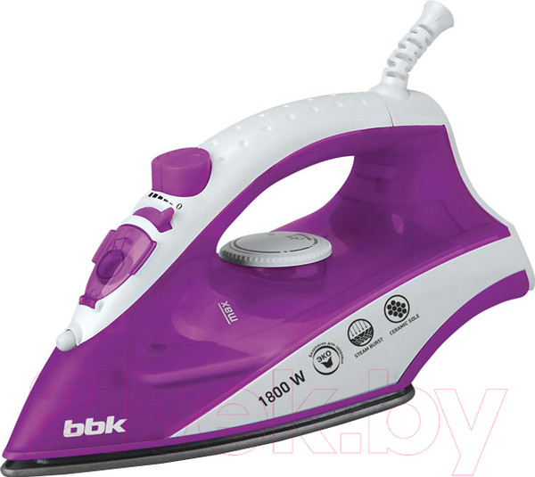 Изображение товара Утюг BBK ISE-1802 (фиолетовый)