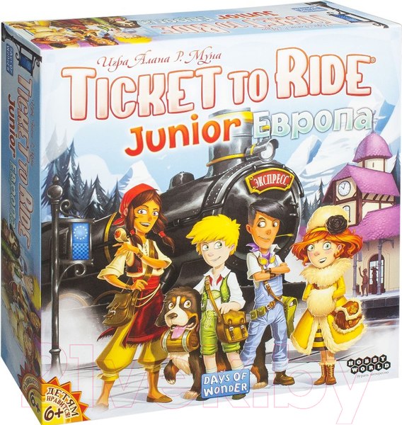 Изображение товара Настольная игра Мир Хобби Ticket to Ride Junior. Европа