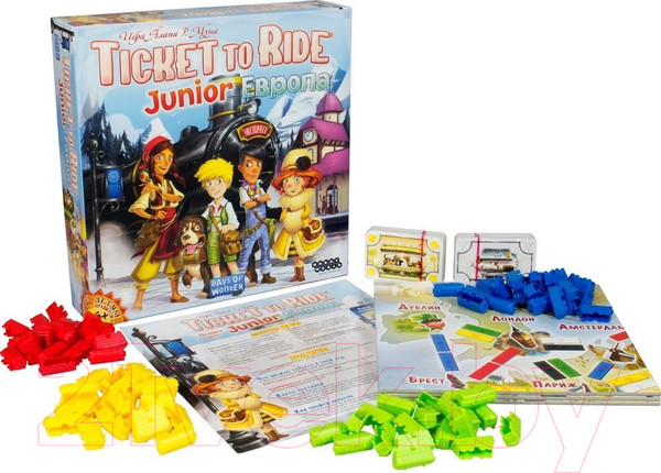 Изображение товара Настольная игра Мир Хобби Ticket to Ride Junior. Европа