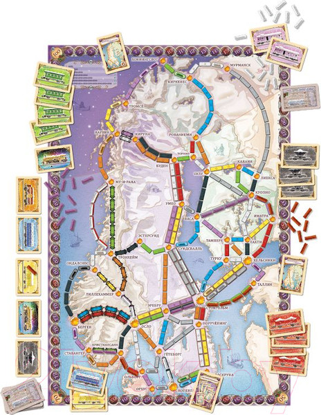 Изображение товара Настольная игра Мир Хобби Ticket to Ride. Северные страны