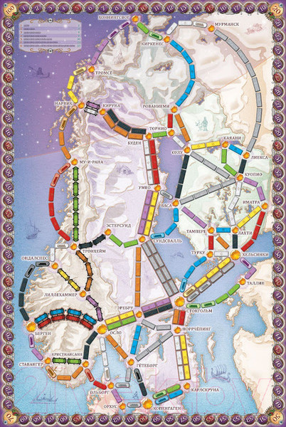 Изображение товара Настольная игра Мир Хобби Ticket to Ride. Северные страны