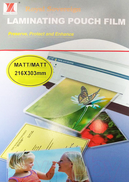 Изображение товара Пленка для ламинирования Royal Sovereign А4, 80мкм (матовая ПЭТ)