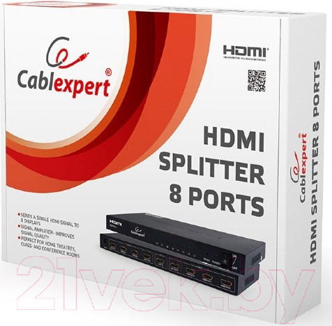 Изображение товара Сплиттер Cablexpert DSP-8PH4-03