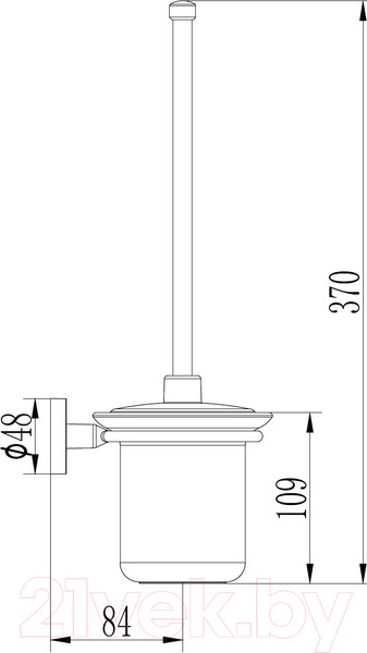 Изображение товара Ершик для унитаза Ledeme L1710