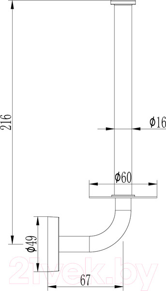Изображение товара Держатель для туалетной бумаги Ledeme L1711