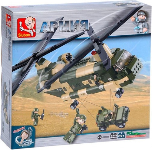 Изображение товара Конструктор Sluban Транспортный вертолет / M38-B0508 (520эл)