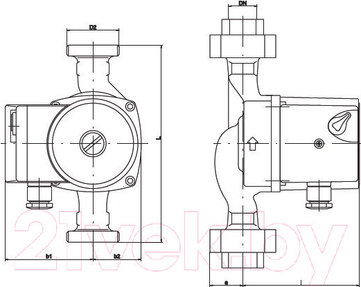 Изображение товара Циркуляционный насос IMP PUMPS GHN 32/120-180
