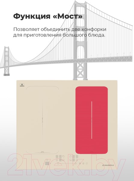 Изображение товара Индукционная варочная панель Maunfeld EVI.594-FL2-BK