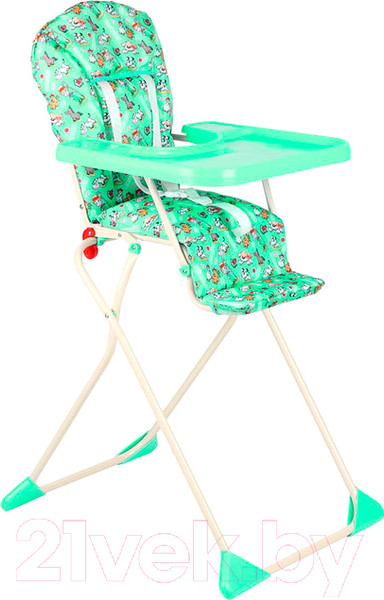 Изображение товара Стульчик для кормления GLOBEX Компакт New (зеленый)