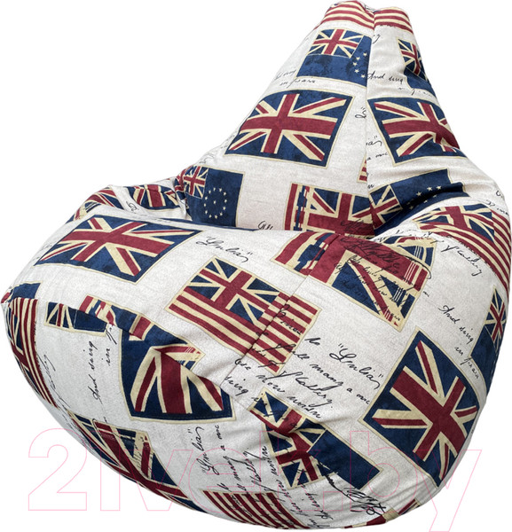 Изображение товара Бескаркасное кресло Flagman Груша Макси XXL Г2.4-04 (Британский флаг)