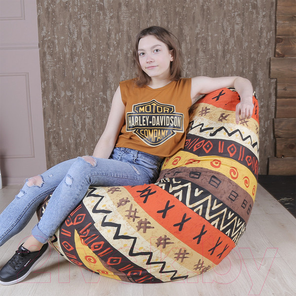 Изображение товара Бескаркасное кресло Flagman Груша Макси XXL Г2.4-11 (Африкан)