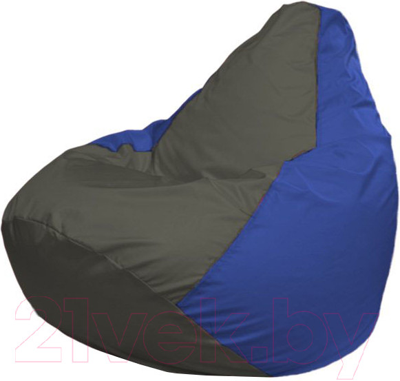 Изображение товара Бескаркасное кресло Flagman Груша Мини L Г0.1-367 (темно-серый/синий)