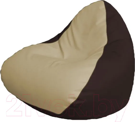 Изображение товара Кресло-мешок Flagman Relax P2.3-45 (светло-бежевый/темно-коричневый)