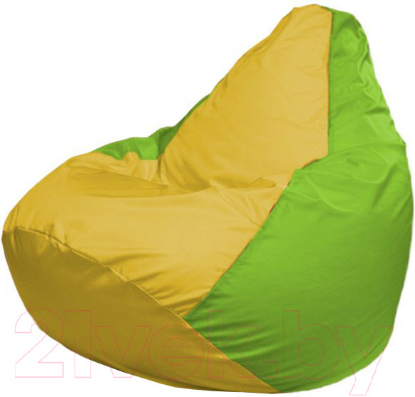 Изображение товара Бескаркасное кресло Flagman Груша Макси XXL Г2.1-256 (желтый/салатовый)