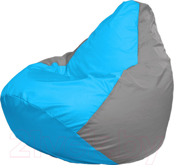Изображение товара Бескаркасное кресло Flagman Груша Макси XXL Г2.1-274 (голубой/серый)