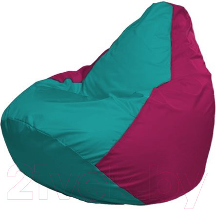 Изображение товара Бескаркасное кресло Flagman Груша Макси XXL Г2.1-284 (бирюзовый/фуксия)