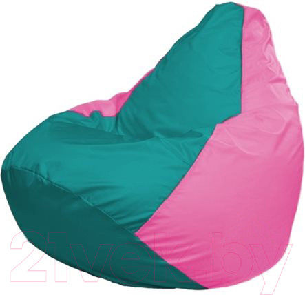Изображение товара Бескаркасное кресло Flagman Груша Макси XXL Г2.1-295 (бирюзовый/розовый)