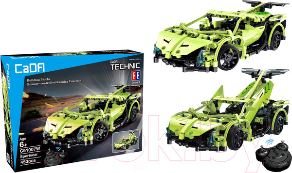 Изображение товара Конструктор управляемый CaDa Гоночная машина C51007W (на радиоуправлении)