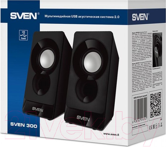 Изображение товара Мультимедиа акустика Sven 300 (черный)