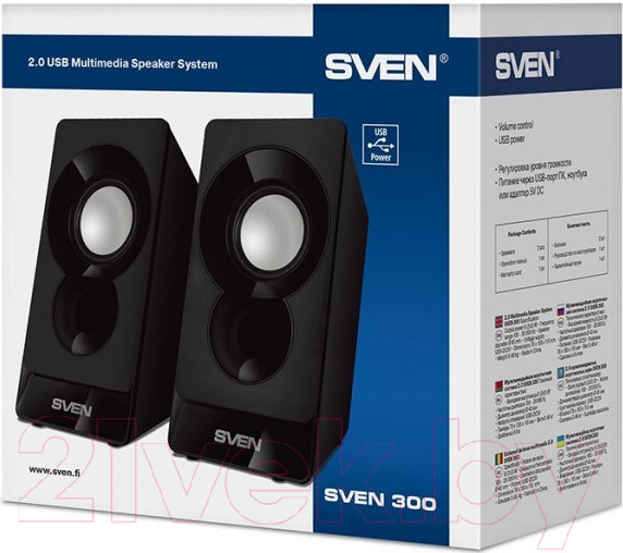 Изображение товара Мультимедиа акустика Sven 300 (черный)