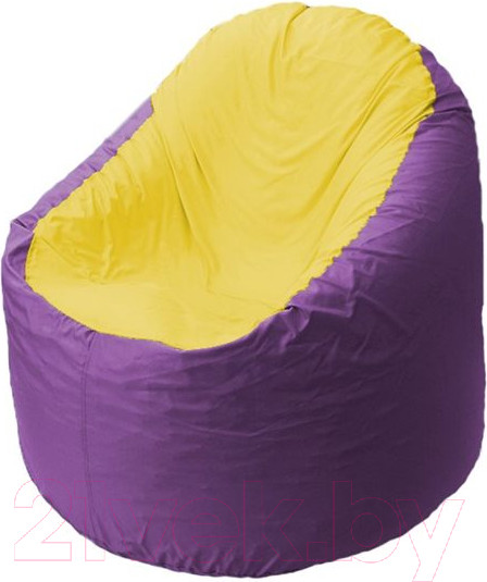 Изображение товара Бескаркасное кресло Flagman Bravo B1.1-37 (фиолетовый/желтый)