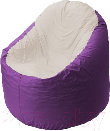 Изображение товара Бескаркасное кресло Flagman Bravo B1.1-40 (фиолетовый/белый)