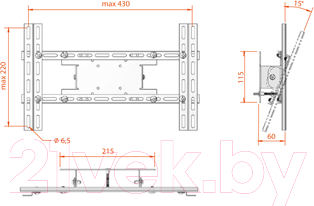 Изображение товара Кронштейн для телевизора Electric Light КБ-01-17-У (черный)