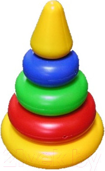 Изображение товара Развивающая игрушка Десятое королевство Пирамидка Малышок-4К / 00918