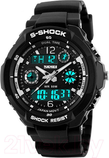 Изображение товара Часы наручные мужские Skmei 0931-2 (черный/белый)