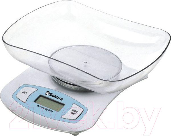 Изображение товара Кухонные весы Sakura SA-6052S (серебристый)