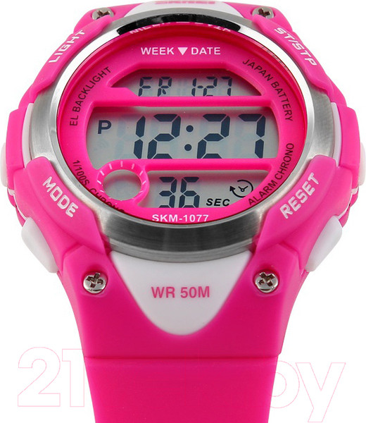 Изображение товара Часы наручные для девочек Skmei 1077-3 (ярко-розовый)