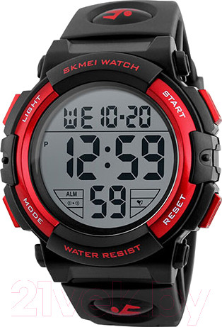 Изображение товара Часы наручные мужские Skmei 1258-2 (черный/красный)